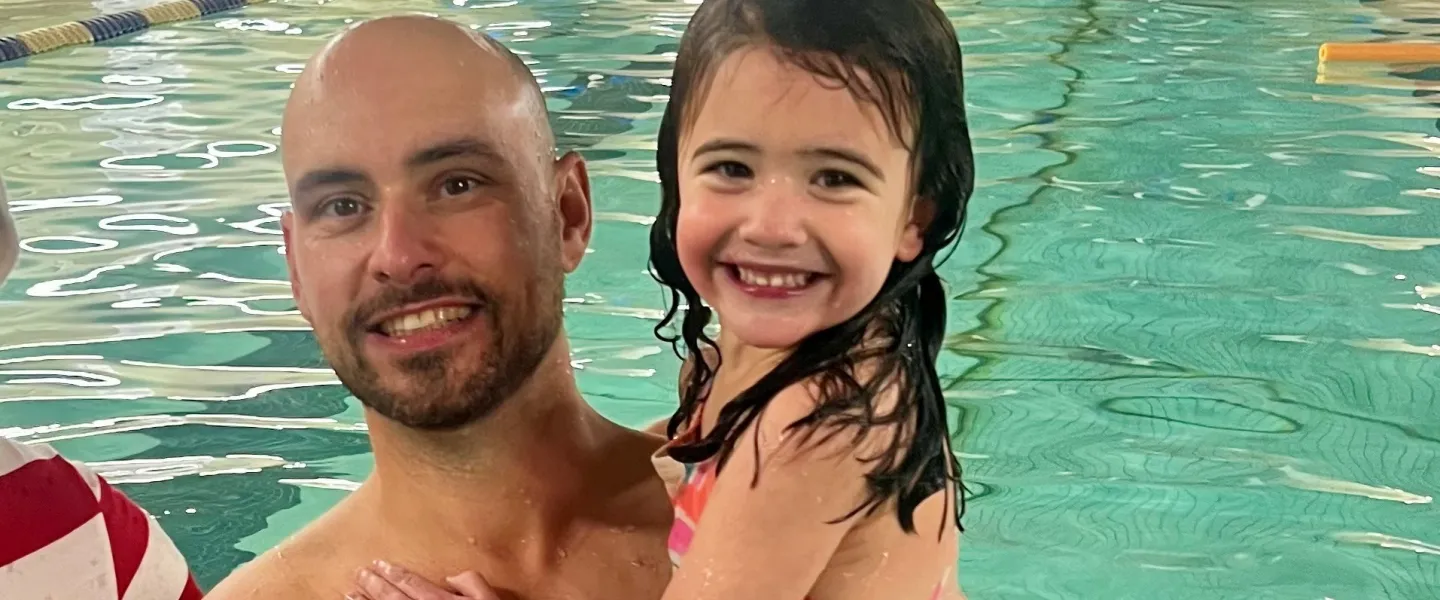 swim father daughter